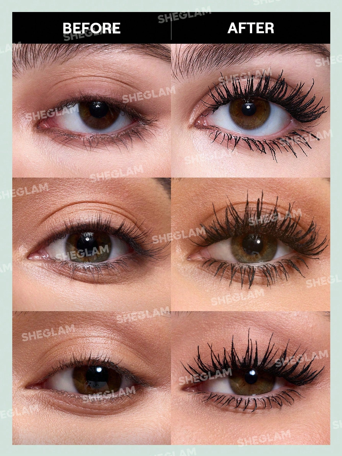 SHEGLAM Mascara Tout-En-Un Volume Et Longueur-Lavable Noir