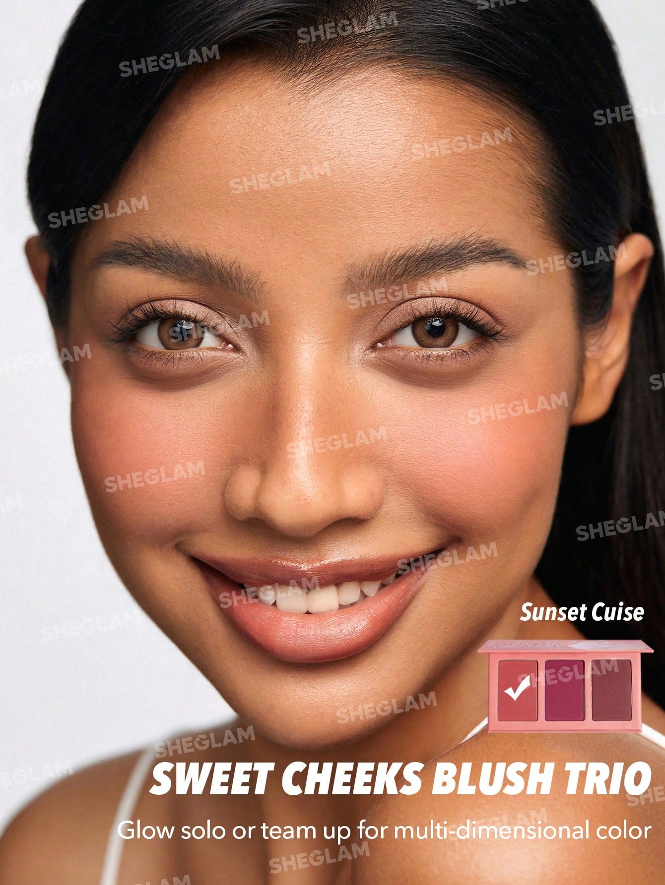 SHEGLAM Palette de blush TRIO SWEET CHEEKS