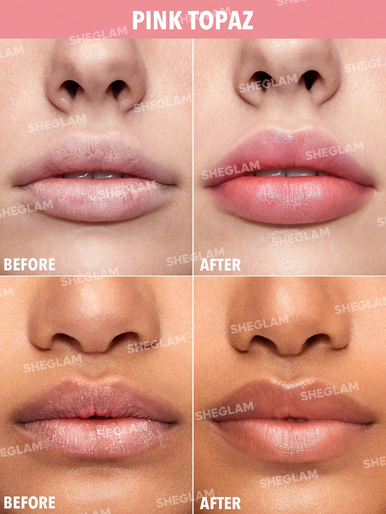 SHEGLAM Baume à LèVres Nourrissant Mello Jello-Topaze Rose