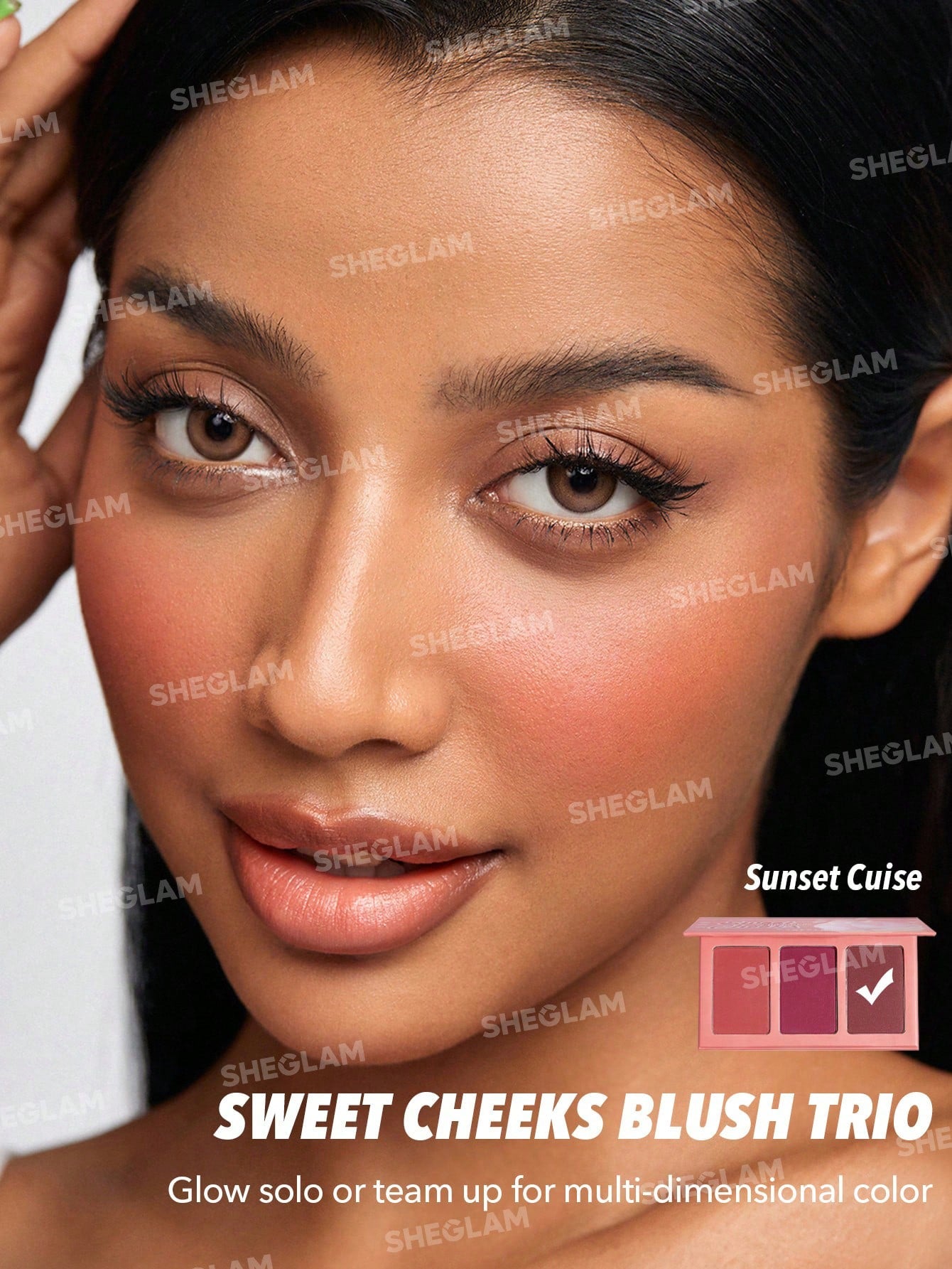 SHEGLAM Palette de blush TRIO SWEET CHEEKS