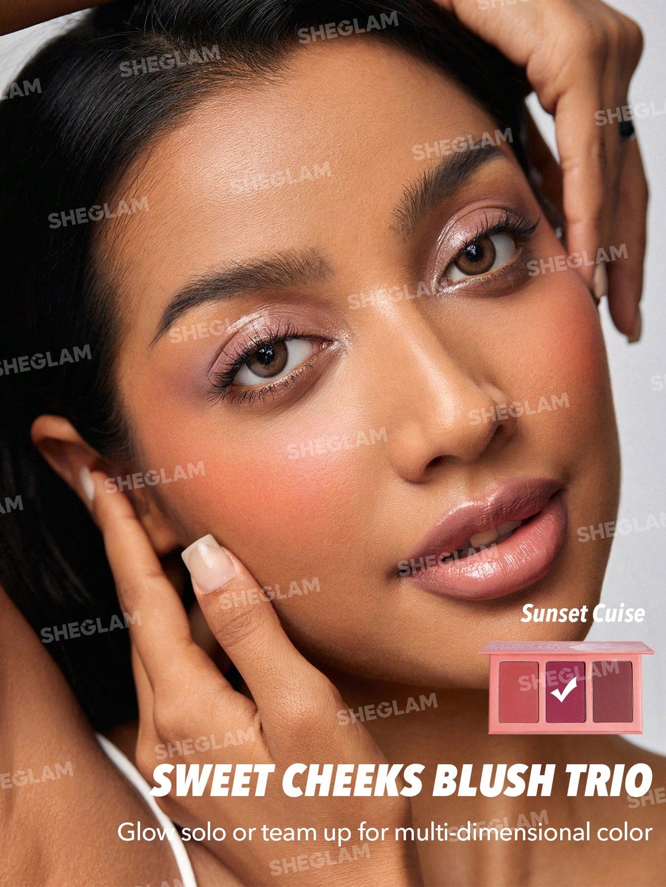 SHEGLAM Palette de blush TRIO SWEET CHEEKS