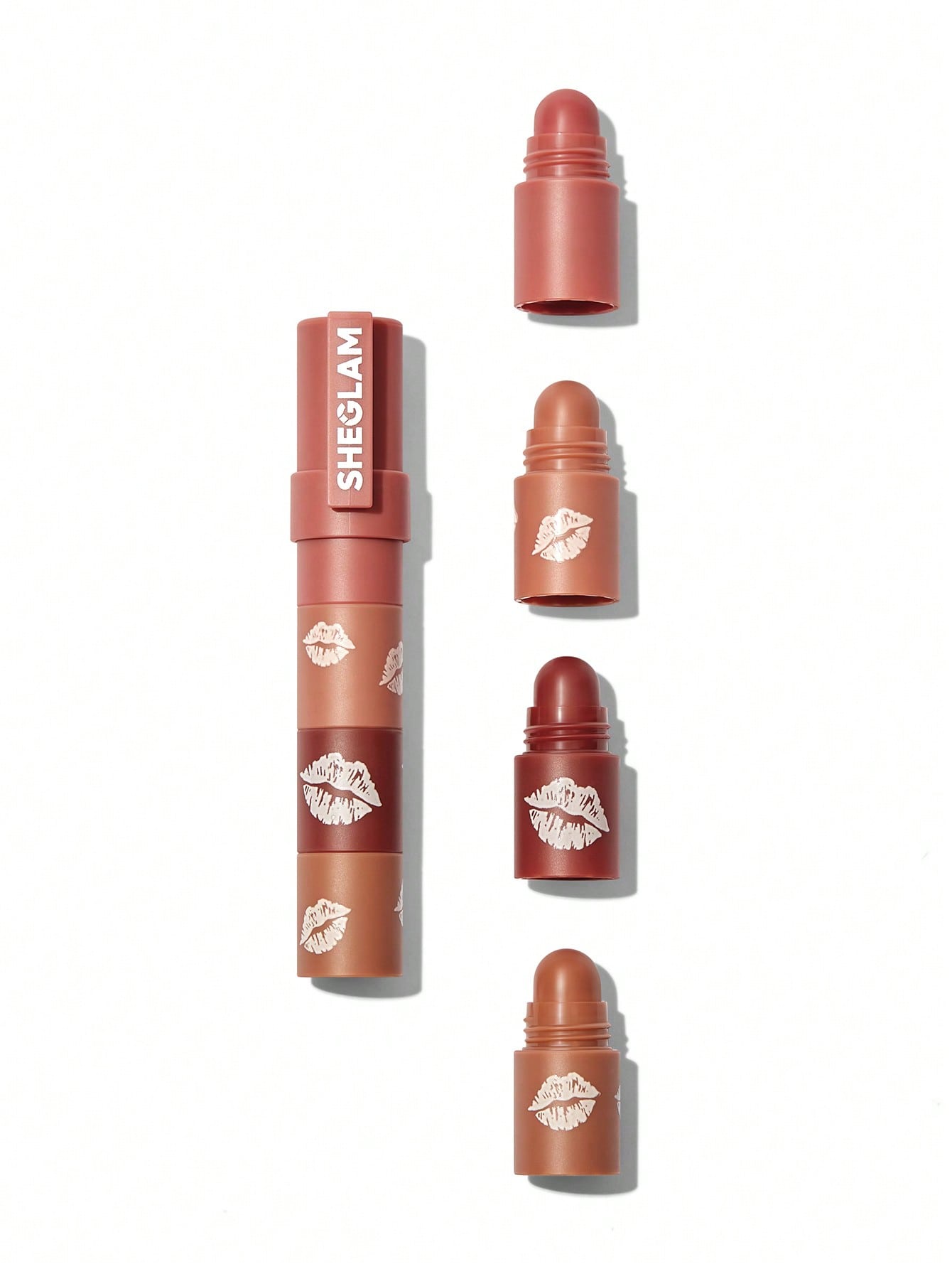 SHEGLAM Mega Lip Stacks-Nude-Bare Stack
