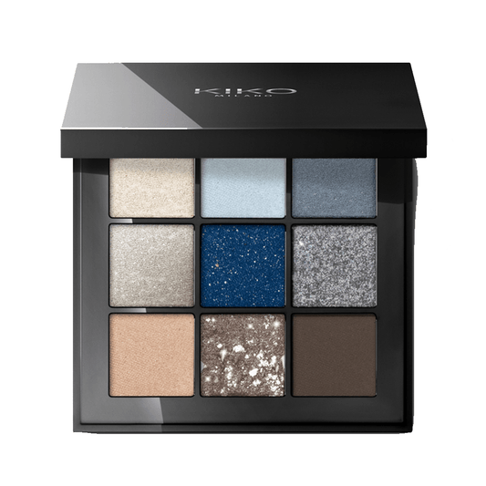 KIKO Glamour Multi Finish Eyeshadow Palette - 05 Blue Variations