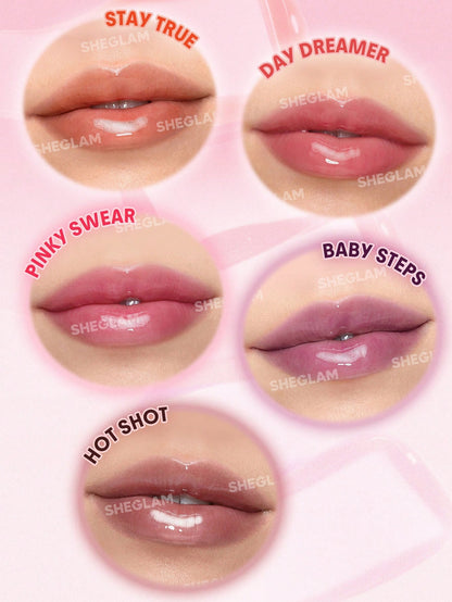 SHEGLAM Huile à Lèvres Teintée Jelly Wow-Pinky Swear